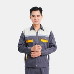 Evinz AV02 premium work safety clothing for engineers and technicians, Size M - Joint venture khaki fabric.